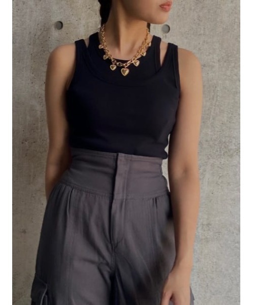 THROW by SLY（スローバイスライ）の「THROW HEART CHARM CHAIN N/C ハートチャーム チェーン ネックレス（ネックレス・レディース・ゴールド/シルバー・FREE）」の16枚目の写真