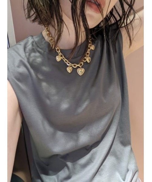 THROW by SLY（スローバイスライ）の「THROW HEART CHARM CHAIN N/C ハートチャーム チェーン ネックレス（ネックレス・レディース・ゴールド/シルバー・FREE）」の17枚目の写真