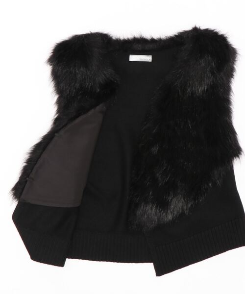 BEATRICE　フェイクファーベスト BEATRICE】フェイクファーベスト