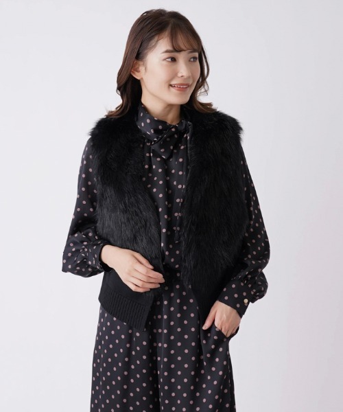 BEATRICE】フェイクファーベスト