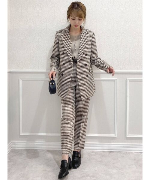 dazzlin（ダズリン）の「ハイウエストタックパンツ（その他パンツ・レディース・ブラック/ダークブラウン/ネイビー/ブラウン・SMALL/MEDIUM）」の18枚目の写真