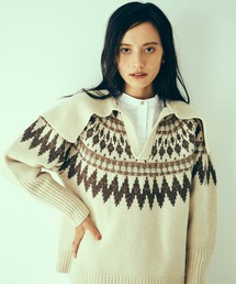 LAYMEE | Emiy jacquard knit / エミージャガードニット(ニット/セーター)