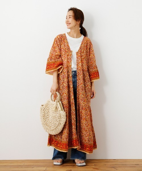 RODEO CROWNS WIDE BOWL（ロデオクラウンズワイドボウル）の「2WAY ガウンワンピース（ワンピース・レディース・オレンジ系その他/ブルー系その他・FREE）」の8枚目の写真