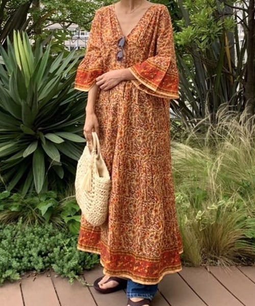 RODEO CROWNS WIDE BOWL（ロデオクラウンズワイドボウル）の「2WAY ガウンワンピース（ワンピース・レディース・オレンジ系その他/ブルー系その他・FREE）」の16枚目の写真