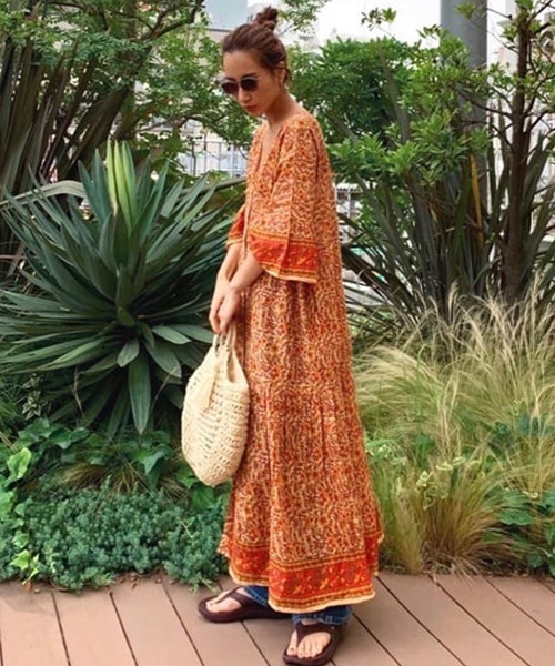 RODEO CROWNS WIDE BOWL（ロデオクラウンズワイドボウル）の「2WAY ガウンワンピース（ワンピース・レディース・オレンジ系その他/ブルー系その他・FREE）」の15枚目の写真