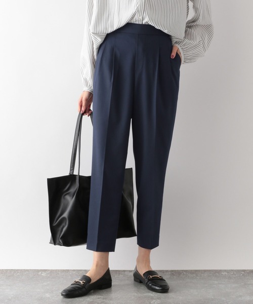 GLOBAL WORK(グローバルワーク)の「ウツクシルエットテーパードパンツ/268919(その他パンツ・レディース・エメラルドブルー/ブラック/ネイビー/ブラウン/グレー/ピンク/イエロー/オレンジ/グリーン/アイボリー/モカ/バーガンディー/スミクロ・SMALL/MEDIUM/LARGE/X-LARGE/XX-LARGE/X-SMALL)」の10枚目の写真