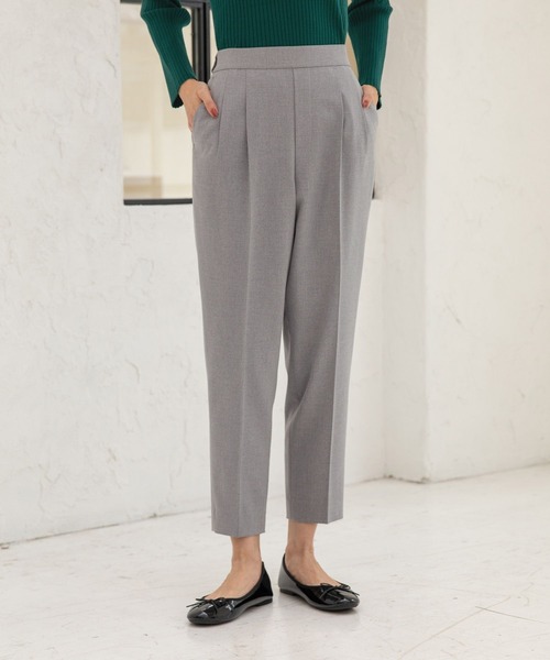 GLOBAL WORK(グローバルワーク)の「ウツクシルエットテーパードパンツ/268919(その他パンツ・レディース・エメラルドブルー/ブラック/ネイビー/ブラウン/グレー/ピンク/イエロー/オレンジ/グリーン/アイボリー/モカ/バーガンディー/スミクロ・SMALL/MEDIUM/LARGE/X-LARGE/XX-LARGE/X-SMALL)」の5枚目の写真