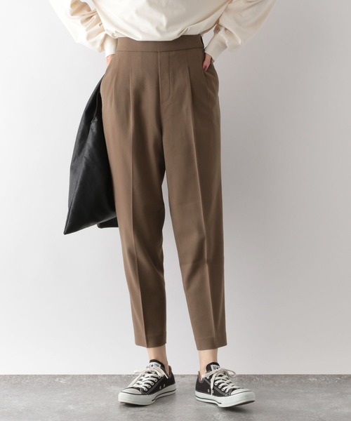 GLOBAL WORK(グローバルワーク)の「ウツクシルエットテーパードパンツ/268919(その他パンツ・レディース・エメラルドブルー/ブラック/ネイビー/ブラウン/グレー/ピンク/イエロー/オレンジ/グリーン/アイボリー/モカ/バーガンディー/スミクロ・SMALL/MEDIUM/LARGE/X-LARGE/XX-LARGE/X-SMALL)」の15枚目の写真