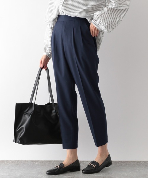 GLOBAL WORK(グローバルワーク)の「ウツクシルエットテーパードパンツ/268919(その他パンツ・レディース・エメラルドブルー/ブラック/ネイビー/ブラウン/グレー/ピンク/イエロー/オレンジ/グリーン/アイボリー/モカ/バーガンディー/スミクロ・SMALL/MEDIUM/LARGE/X-LARGE/XX-LARGE/X-SMALL)」の16枚目の写真