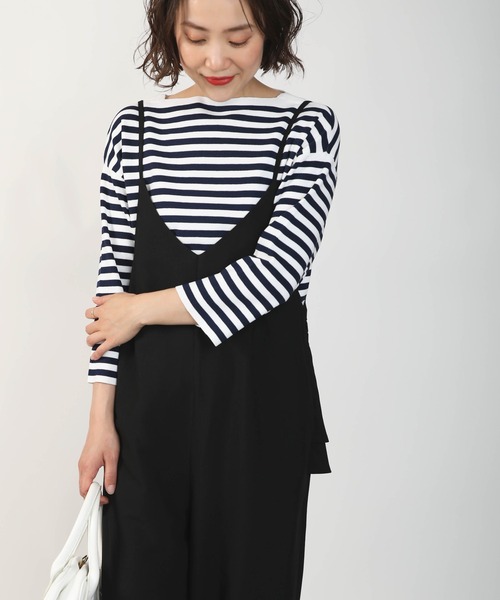 PICCIN（ピッチン）の「バックフリルサロペット（サロペット/オーバーオール・レディース・ブラック/モカ・M）」の8枚目の写真