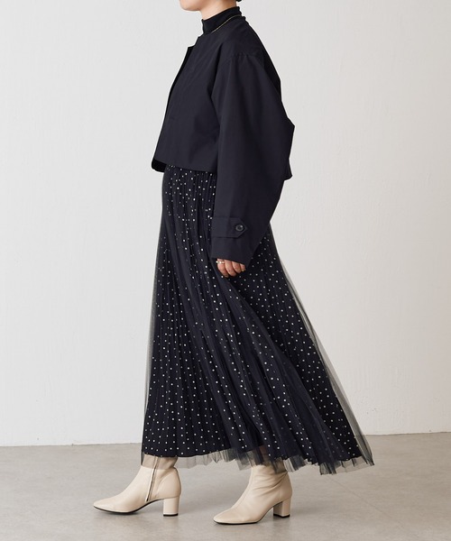 BEARDSLEY（ビアズリー）の「《WEB限定カラー：ブラック》トレンチコート、ノーカラーショートジャケット、ジレコートで使用可能 マルチwayトレンチコート（トレンチコート・レディース・ブラック/カーキ/モカ・FREE）」の18枚目の写真