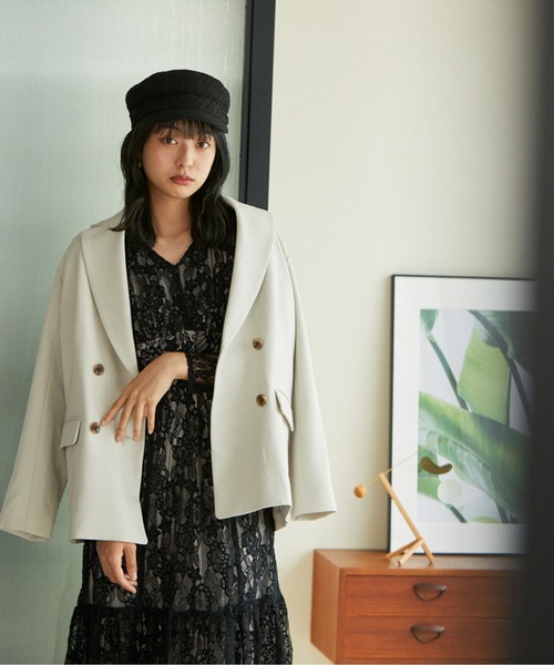 PROPORTION BODY DRESSING（プロポーションボディドレッシング）の「テーラージャケット / 1212250500（テーラードジャケット・レディース・ベージュ/ネイビー/ブラウン・SMALL/MEDIUM）」の10枚目の写真