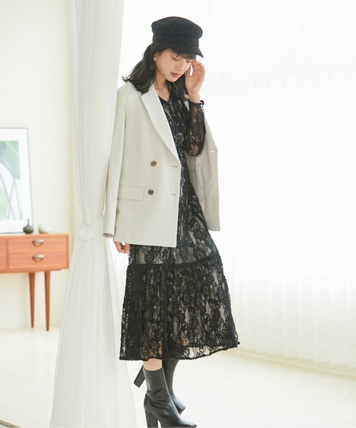 PROPORTION BODY DRESSING（プロポーションボディドレッシング）の「テーラージャケット / 1212250500（テーラードジャケット・レディース・ベージュ/ネイビー/ブラウン・SMALL/MEDIUM）」の7枚目の写真