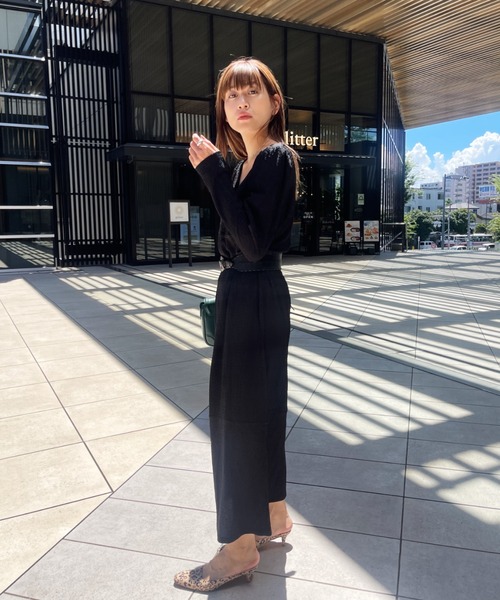 y/m by なとりか(イムバイナトリカ)の「なとりか×y/m シャーリング切替ワンピース(ワンピース・レディース・ブラック/イエロー/アイボリー・FREE)」の8枚目の写真