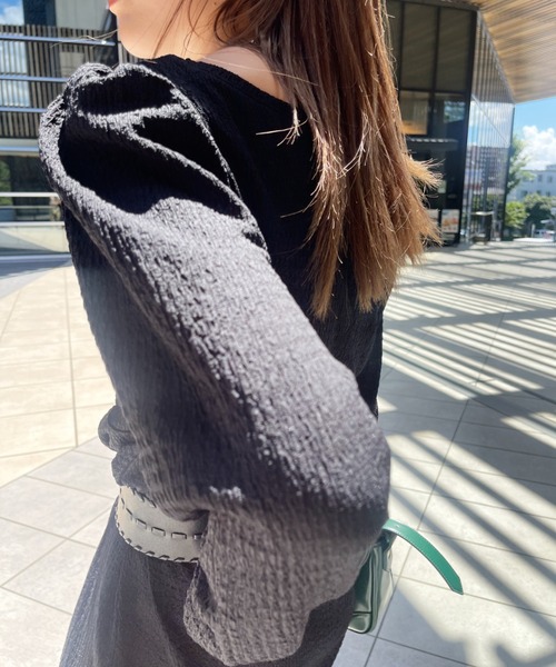 y/m by なとりか(イムバイナトリカ)の「なとりか×y/m シャーリング切替ワンピース(ワンピース・レディース・ブラック/イエロー/アイボリー・FREE)」の9枚目の写真