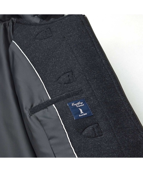 EASTBOY（イーストボーイ）の「【ダッフルコート】アンゴラ混 制服 高校生 中学生 通学 スクール JK セール（ダッフルコート・キッズ・ネイビー/チャコール・11号/9号/7号）」の7枚目の写真