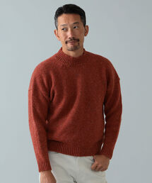 MACALASTAIR | Macalastair × BEAMS F / ウールシルク モックネックニット(ニット/セーター)
