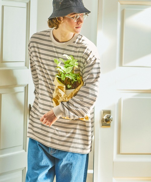 Emma様　オーダーページ オーバーサイズ マルチボーダー ロングスリーブTシャツ EMMA