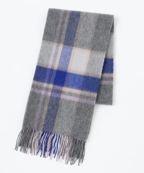 ANY（エニィ）の「【WEB限定カラー有】ウールカシミアブレンドストール（マフラー・レディース・黄土色系/ダークブラウン系5/カーキ系5/ブルー系5/ピンク系5/アイボリー系/レッド系5/グレー系5/ライラック系/こしょう色系5・F）」の2枚目の写真