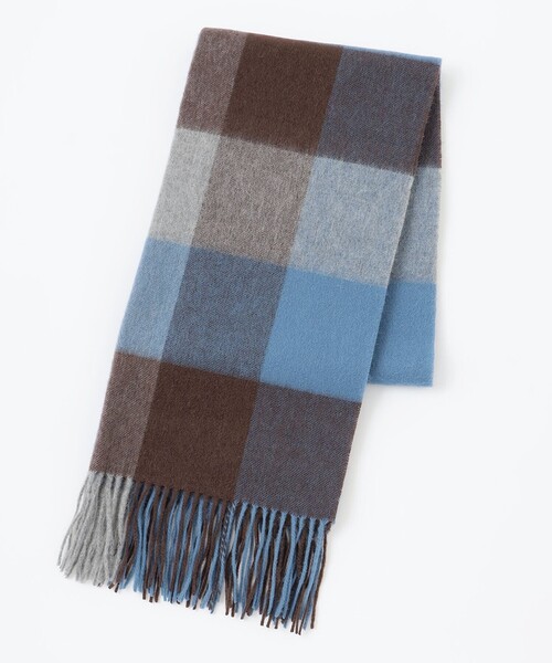 ANY（エニィ）の「【WEB限定カラー有】ウールカシミアブレンドストール（マフラー・レディース・黄土色系/ダークブラウン系5/カーキ系5/ブルー系5/ピンク系5/アイボリー系/レッド系5/グレー系5/ライラック系/こしょう色系5・F）」の7枚目の写真