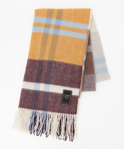 ANY（エニィ）の「【WEB限定カラー有】ウールカシミアブレンドストール（マフラー・レディース・黄土色系/ダークブラウン系5/カーキ系5/ブルー系5/ピンク系5/アイボリー系/レッド系5/グレー系5/ライラック系/こしょう色系5・F）」の16枚目の写真