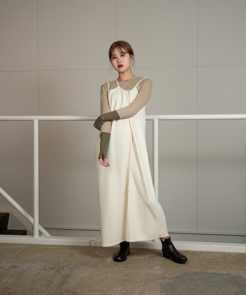 ami lamie アミアミ ノースリーブ ワンピース 115cm フレア ami amie ワンピース ノースリーブギザギザＡラインワンピース キッズ