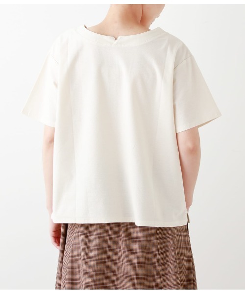 NEWYORKER（ニューヨーカー）の「ジョーゼット 2WAYカットソー（Tシャツ/カットソー・レディース・モスグリーン/アイボリー・M/L）」の4枚目の写真
