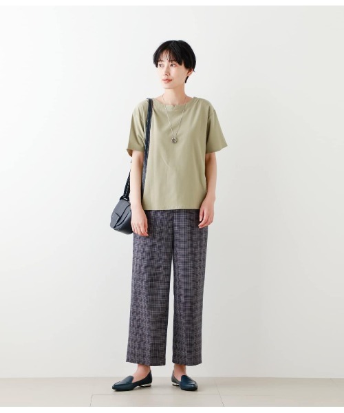 NEWYORKER（ニューヨーカー）の「ジョーゼット 2WAYカットソー（Tシャツ/カットソー・レディース・モスグリーン/アイボリー・M/L）」の18枚目の写真
