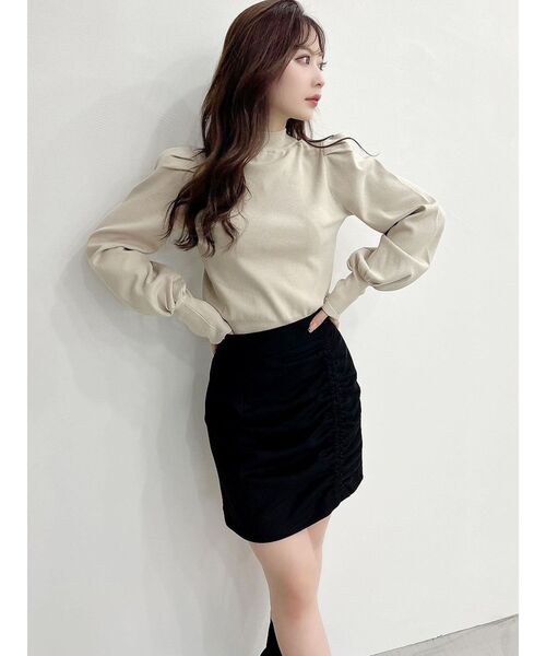 RESEXXY（リゼクシー）の「ギャザーポイントミニスカート（スカート・レディース・ブラック/アイボリー/その他1/マスタード・FREE）」の18枚目の写真