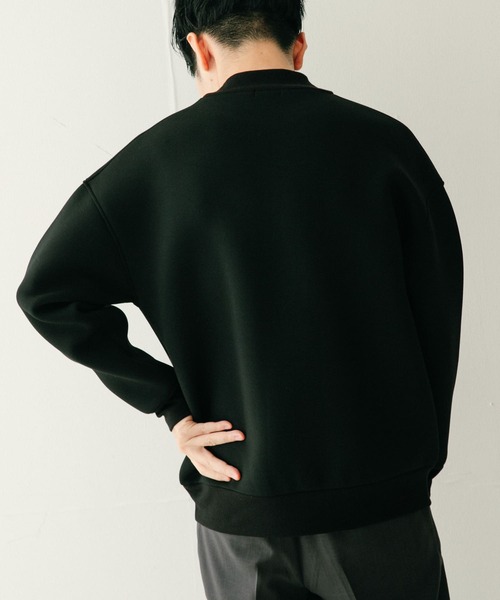 ITEMS URBANRESEARCH(アイテムズ アーバンリサーチ)の「ダンボール天竺 ハイネックプルオーバー(スウェット・メンズ・ネイビー/ブラック/ベージュ・LARGE/MEDIUM)」の12枚目の写真