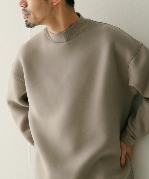 ITEMS URBANRESEARCH(アイテムズ アーバンリサーチ)の「ダンボール天竺 ハイネックプルオーバー(スウェット・メンズ・ネイビー/ブラック/ベージュ・LARGE/MEDIUM)」の15枚目の写真