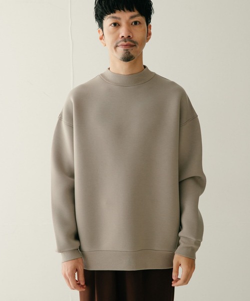 ITEMS URBANRESEARCH(アイテムズ アーバンリサーチ)の「ダンボール天竺 ハイネックプルオーバー(スウェット・メンズ・ネイビー/ブラック/ベージュ・LARGE/MEDIUM)」の19枚目の写真