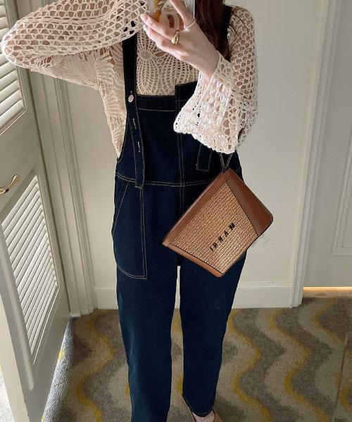 アシンメトリーデニムサロペット / オーバーオール アシメデザイン デニムサロペ オールインワン(サロペット/オーバーオール)|ISOOK(アイスー) アシンメトリーデニムサロペット / オーバーオール アシメデザイン デニムサロペ オールインワン(サロペット/オーバーオール)|ISOOK(アイスー)