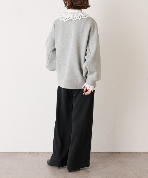 Omekashi（オメカシ）の「イージースラックス（スラックス・レディース・アイボリー/ブルー/ブラック/グリーン/チャコールグレー・36/38）」の17枚目の写真