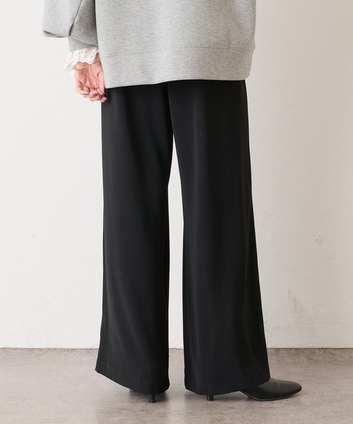 Omekashi（オメカシ）の「イージースラックス（スラックス・レディース・アイボリー/ブルー/ブラック/グリーン/チャコールグレー・36/38）」の9枚目の写真