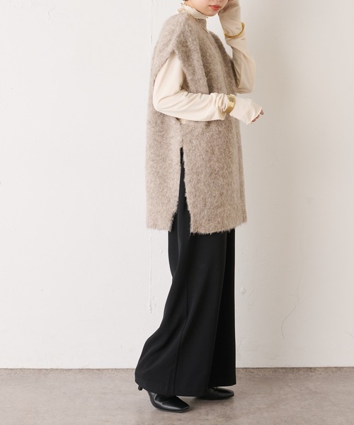 Omekashi（オメカシ）の「イージースラックス（スラックス・レディース・アイボリー/ブルー/ブラック/グリーン/チャコールグレー・36/38）」の19枚目の写真