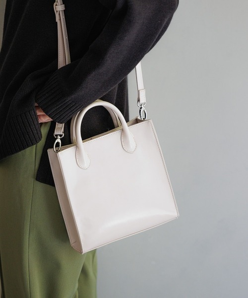 LEPSIM（レプシィム）の「スクエアハンドルショルダー　163398（ショルダーバッグ・レディース・アイボリー/ブラック/ベージュ・ONE SIZE）」の15枚目の写真