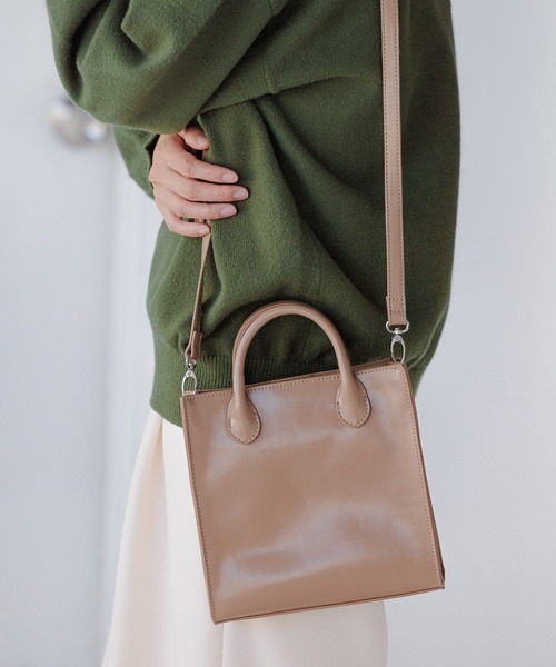 LEPSIM（レプシィム）の「スクエアハンドルショルダー　163398（ショルダーバッグ・レディース・アイボリー/ブラック/ベージュ・ONE SIZE）」の19枚目の写真