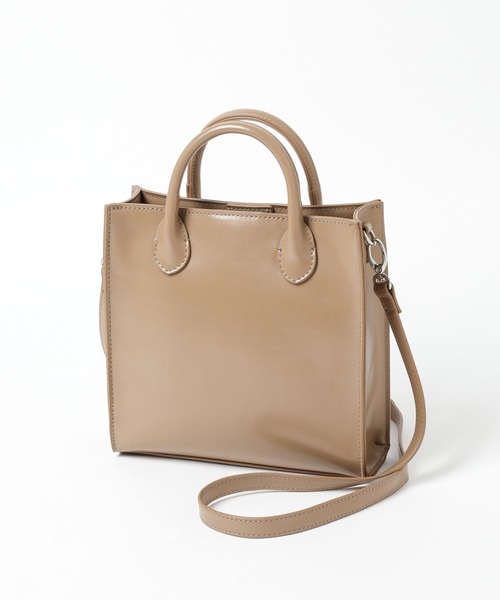 LEPSIM（レプシィム）の「スクエアハンドルショルダー　163398（ショルダーバッグ・レディース・アイボリー/ブラック/ベージュ・ONE SIZE）」の8枚目の写真