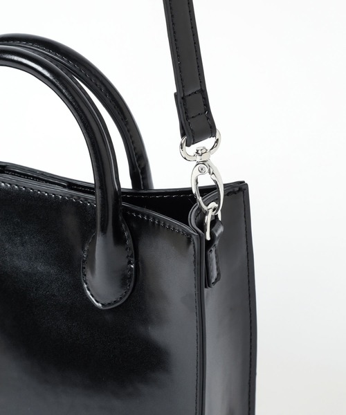 LEPSIM（レプシィム）の「スクエアハンドルショルダー　163398（ショルダーバッグ・レディース・アイボリー/ブラック/ベージュ・ONE SIZE）」の6枚目の写真