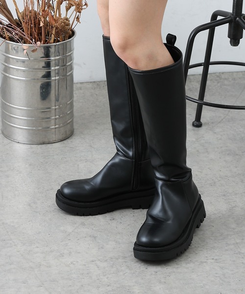 COLONY 2139（コロニートゥーワンスリーナイン）の「厚底ボリュームロングブーツ（ブーツ・レディース・ブラック・SMALL/MEDIUM/LARGE）」の4枚目の写真