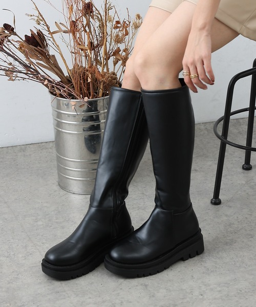 COLONY 2139（コロニートゥーワンスリーナイン）の「厚底ボリュームロングブーツ（ブーツ・レディース・ブラック・SMALL/MEDIUM/LARGE）」の6枚目の写真