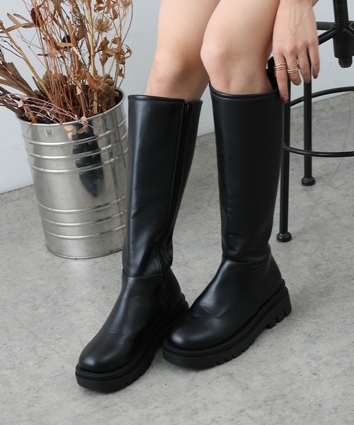 COLONY 2139（コロニートゥーワンスリーナイン）の「厚底ボリュームロングブーツ（ブーツ・レディース・ブラック・SMALL/MEDIUM/LARGE）」の8枚目の写真