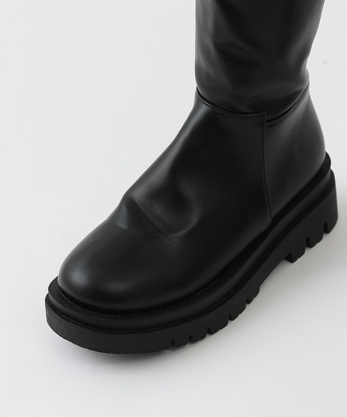 COLONY 2139（コロニートゥーワンスリーナイン）の「厚底ボリュームロングブーツ（ブーツ・レディース・ブラック・SMALL/MEDIUM/LARGE）」の14枚目の写真