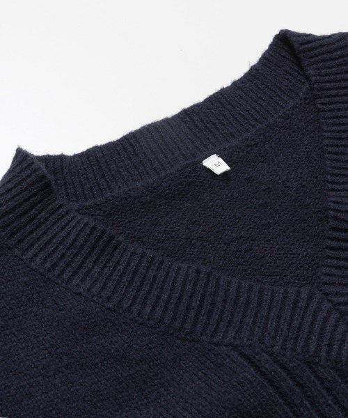 coca(coca)(コカ)の「Vネックニットワンピース(ワンピース・レディース・ネイビー/ブラウン・M/L)」の16枚目の写真