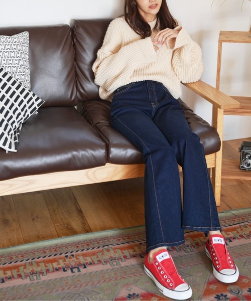 FREE'S MART（フリーズマート）の「◆ショート丈クルーネック畦ニット（ニット/セーター・レディース・イエロー/ホワイト/ブラック・FREE）」の20枚目の写真