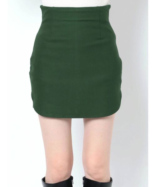 EMODA（エモダ）の「ストレッチカーブハイウエストスカート（スカート・レディース・ブラック/ベージュ/グリーン・FREE）」の5枚目の写真