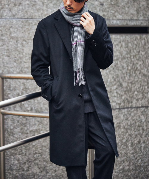 PIACENZA(ピアチェンツァ)の「【PIACENZA / ピアチェンツァ】ILLINOIS シルクカシミヤ Wフェイス チェック マフラー