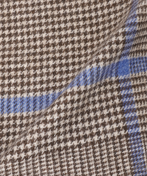 PIACENZA(ピアチェンツァ)の「【PIACENZA / ピアチェンツァ】ILLINOIS シルクカシミヤ Wフェイス チェック マフラー(マフラー・メンズ・チャコールグレー/ブルー・FREE)」の17枚目の写真