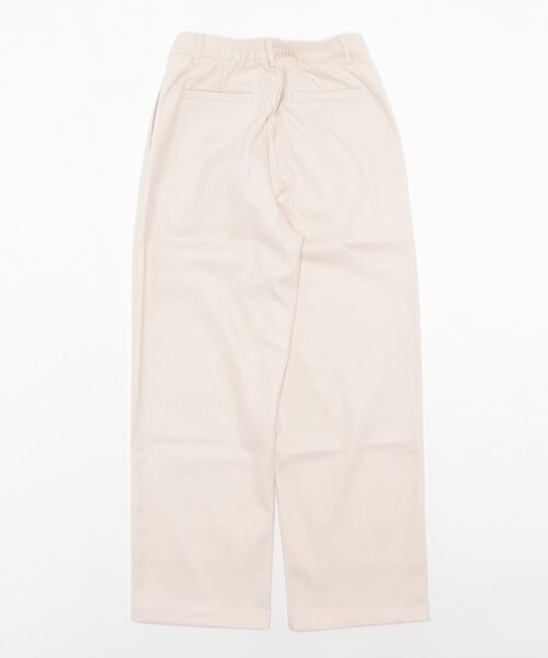 Lull（ルル）の「【Lull / ルル】タックストレートパンツ（スラックス・レディース・アイボリー/ブラウン/グレイッシュベージュ/ブラック・ONESIZE）」の7枚目の写真